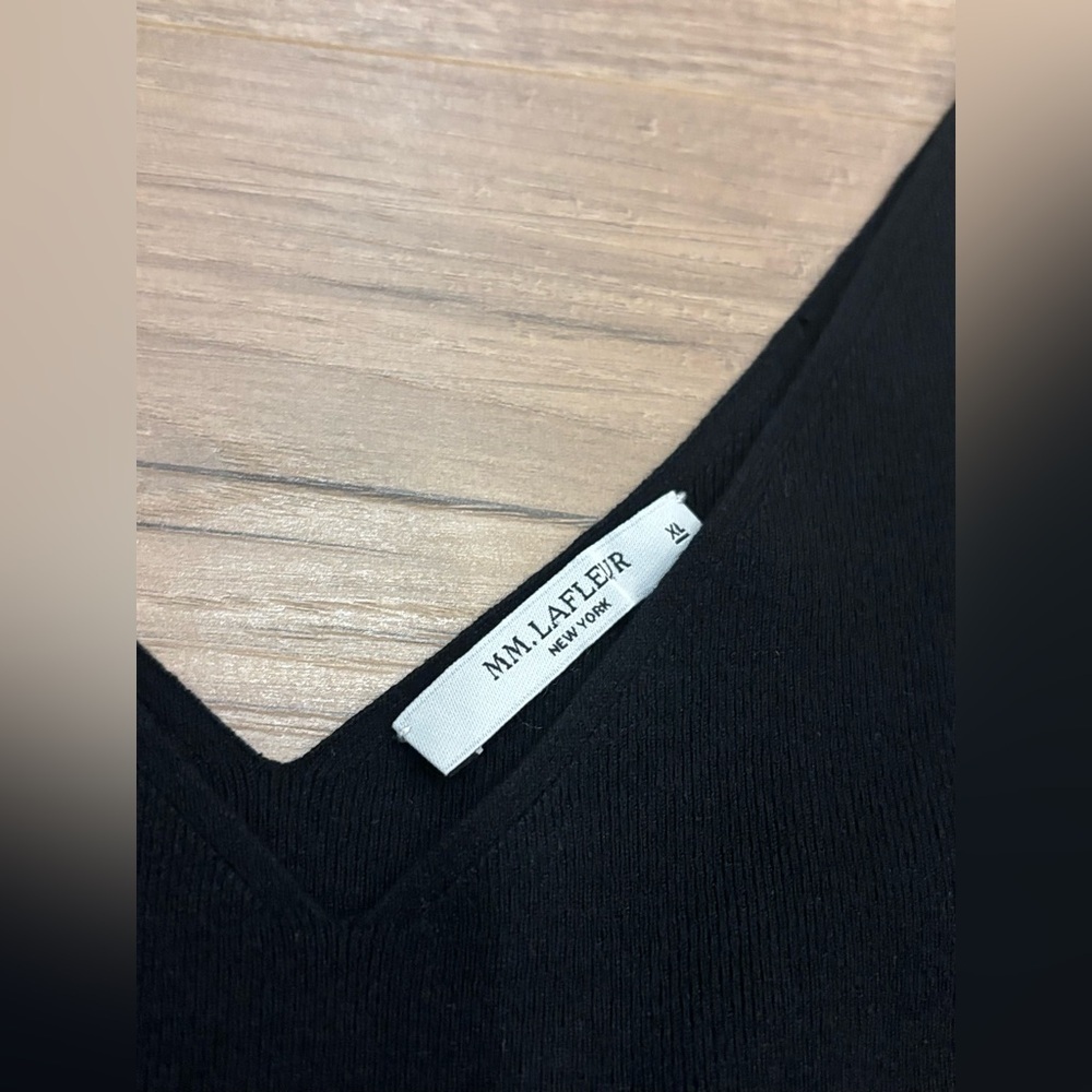 M.M.LaFleur Ribbed Tank Top – Black size XL - Picture 2 of 3